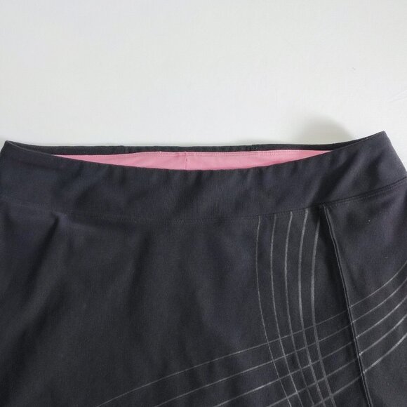 Running Room skirt Fit wear black with pink pattern women's size M - Picture 2 of 8